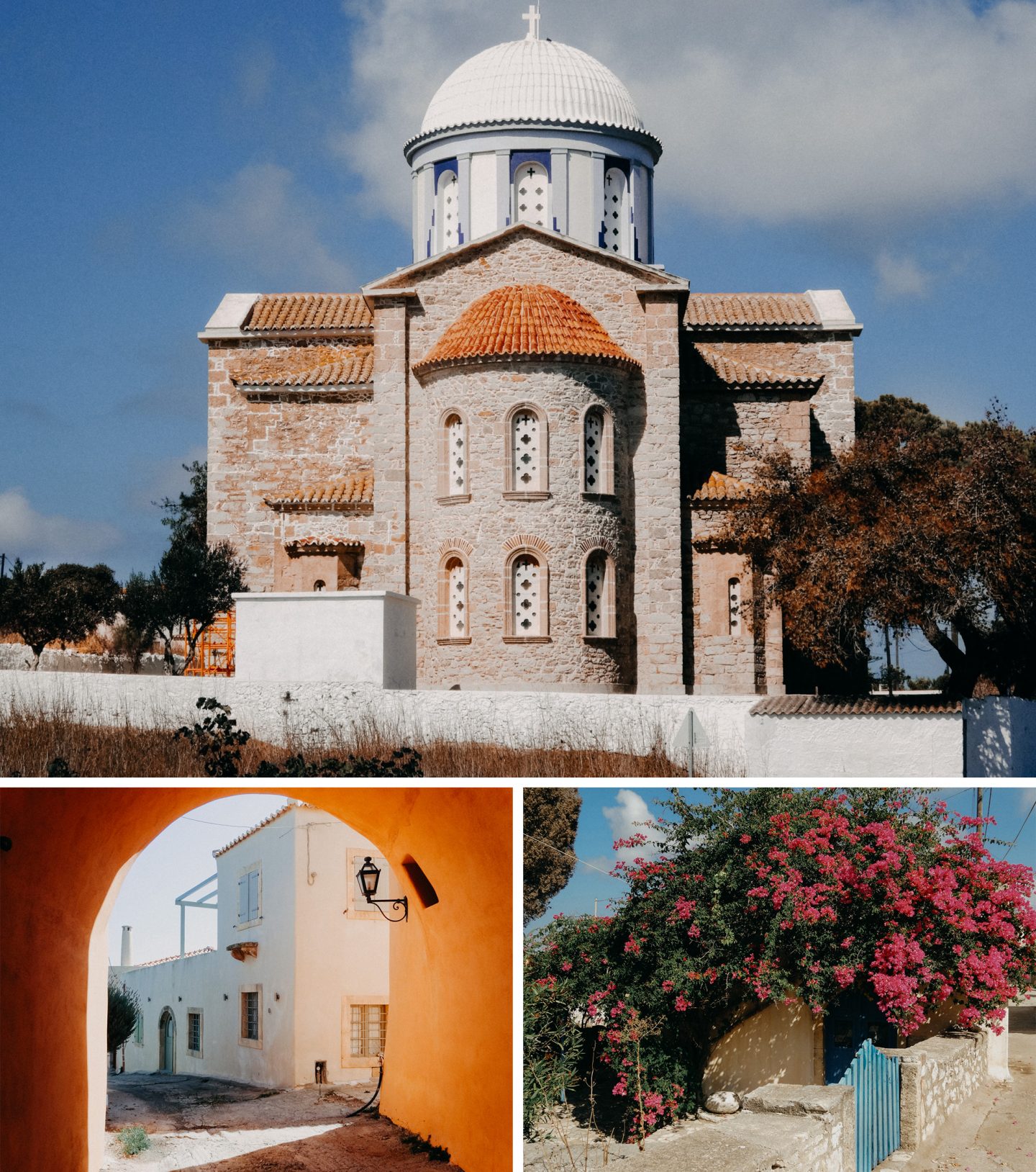 Aroniadika - liebliches Dorf im Inselinneren mit einigen im mediteranen Stil renovierten alten Hausern.